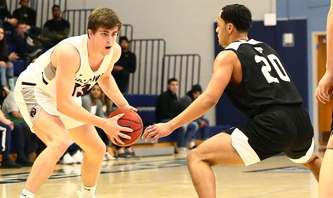 Junior guard Gavin Long scored a season-high 27 points to lead Seattle Pacific in its GNAC Championships semifinals victory over Western Oregon. Radley Muller Photography.