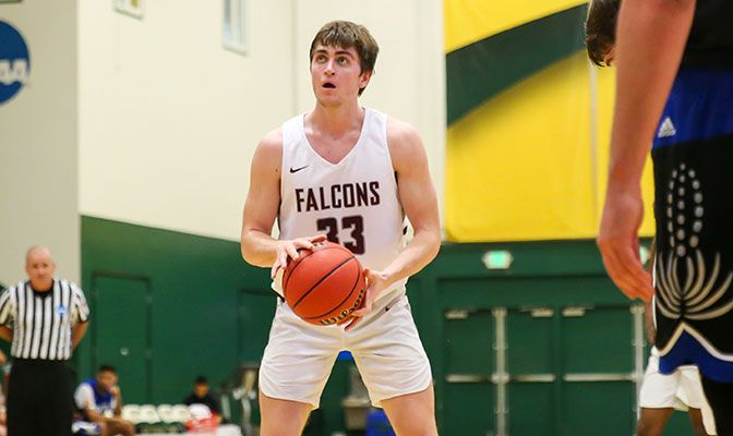 Long scored seven of the Falcons' final 17 points down the stretch as Seattle Pacific improved its win streak to 13 games. Photo courtesy Point Loma.