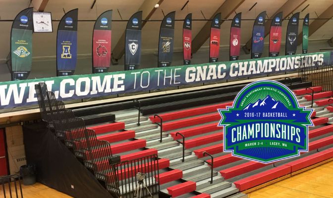 The first round of the GNAC Championships begins at noon on Thursday with a total of four games scheduled. Host Saint Martin's men's basketball will play at 7:30 p.m. against Concordia.