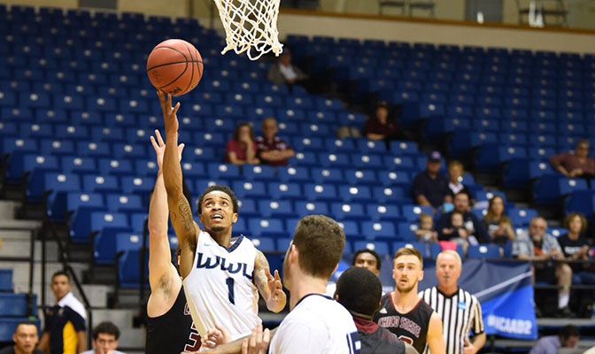 GNAC Player of the Year closed his Western Washington career by leading the Vikings with 24 points. Photo courtesy of Western Washington athletics.
