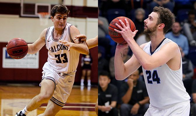 Seattle Pacific's Gavin Long (left) and Western Washington's Trevor Jasinsky are the two three-time honorees on the All-Academic Team.