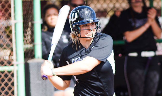 Western Washington's Emily Benson leads the GNAC with a .567 batting average in 10 games.