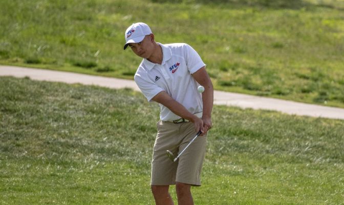 Clan sophomore Sy Lovan leads all GNAC players with a 2-over par 73. He managed four birdies on the day.