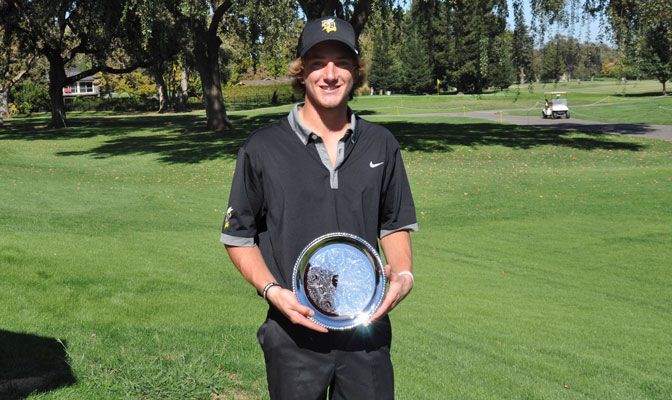MSUB's Austin Berg won GNAC Golfer of the Week after coming in fourth place at the InterWest Wildcat Classic.