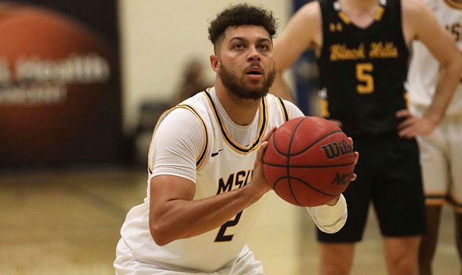 Damen Thacker averaged 12 points per game for Montana State Billings at the Las Vegas Holiday Hoops Classic. He is ranked 22nd in Division II in free throw percentage.