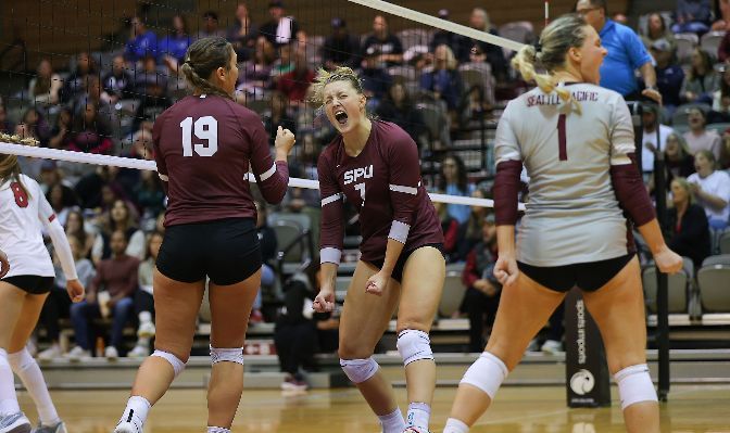 Falcons Are Hot: SPU Volleyball Named Team of the Week