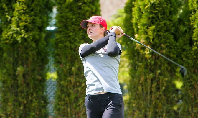 Northwest Nazarene's Elle McCord led the way for all GNAC golfers on the first day of the 2023 NCAA Women's Golf West Regional in Dallas, Texas. | Photo by Shawn Toner