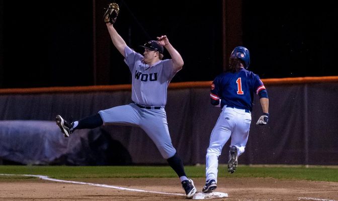 Connor McCord led Western Oregon with a .571 batting average while also throwing two scoreless innings in relief in the Wolves' season-opening series at Fresno Pacific.