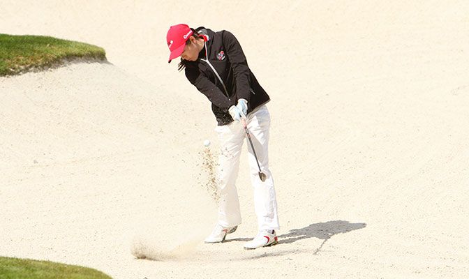 Emily Leung led Simon Fraser to its second consecutive GNAC Championships title on Tuesday with a score of 48-over-par 616. <i>Photo by Shawn Toner</i>