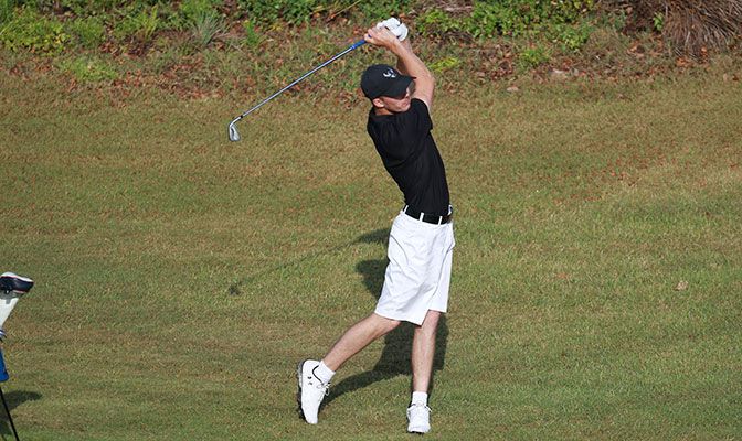 Chris Hatch led the Vikings in the second round by matching his first-round score of 3-over-par 73. <i>Photo by Bob Snow</i>