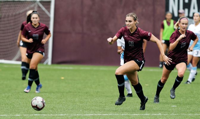 Seattle Pacific's Sophia Chilczuk earned GNAC Offensive Player of the Week honors after scoring a goal in each of the Falcons' games last week.