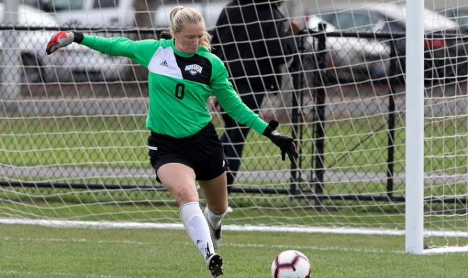 Western Oregon's Alex Qualls was selected as the GNAC Defensive Player of the Week after recording two shutouts last week in a pair of road wins.