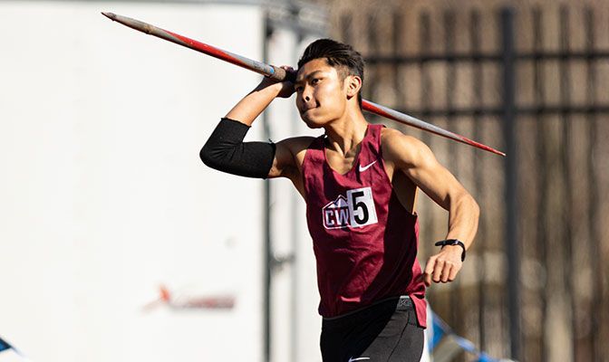 Branden Wise notched an NCAA Championships provisional qualifying mark in the javelin at the CWU Wildcat Invitational. His throw of 193 feet, 8 inches ranks 31st in Division II this season.