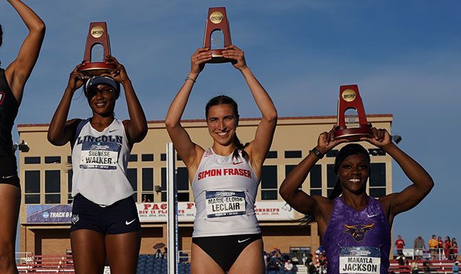Marie-Éloïse Leclair earned All-American honors in both the 100 meters and 200 meters. Photo courtesy of CSU Pueblo.