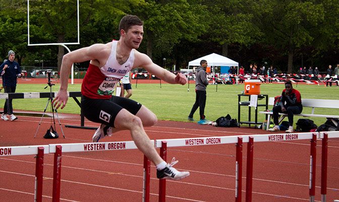 Simon Fraser junior Ben Conrad has a 4.07 GPA in the Canadian 4.33 system as a computing science major.