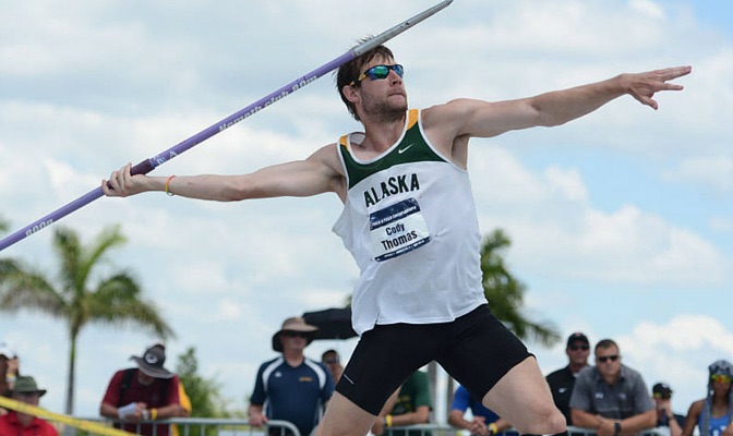 Cody Thomas won the decathlon at the NCAA Division II Outdoor Track and Field Championships in May.