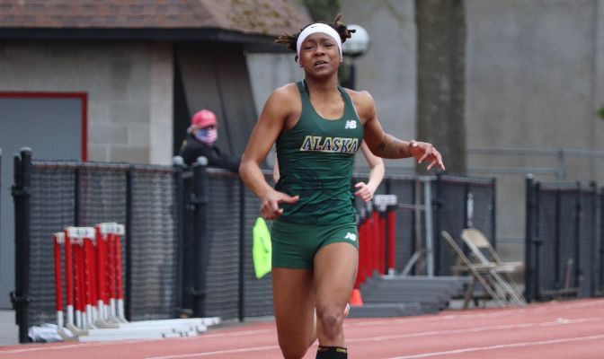 Tylantiss Atlas won the 400 meters at the GNAC Championships in 2021 with a time of 55.44, the third-fastest in school history.