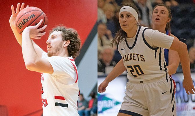 Cranston (left) averaged 20.5 points per game as Western Oregon went 2-0. Shelley averaged 21.5 points per game as Montana State Billings went 1-1.