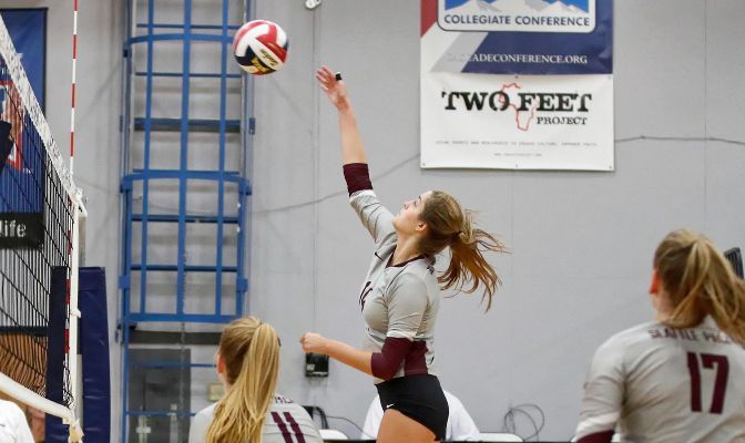 Ashley Antoniak played in 38 sets for Seattle Pacific in 2021, hitting 23 kills in 79 attempts.