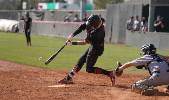 Colton Moore hit .263 with seven home runs and 34 RBI while starting 42 games in NNU's championship 2021 season.