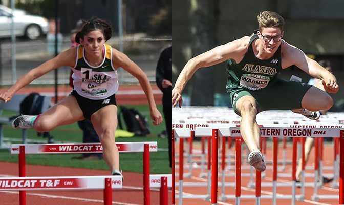 Cano (left) earned her provisional qualifiyng mark in 400-meter hurdles while Wagner provisionally qualified in the 100-meter hurdles.