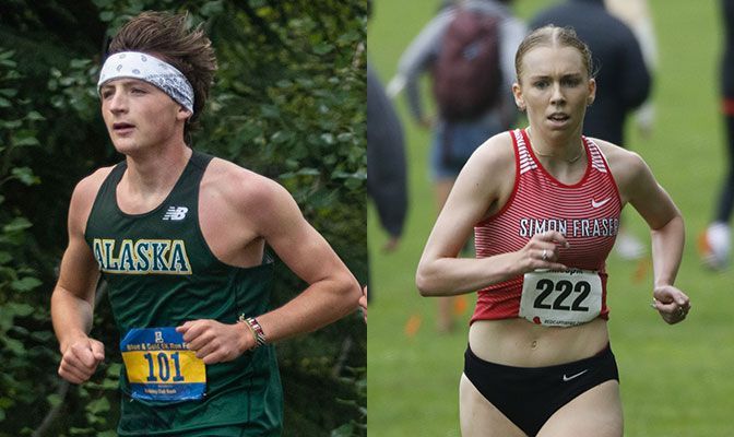 Coleman Nash (left) has yet to lose a race this season as a freshman. Olivia Willett has finished no worse than second in three races in 2021.