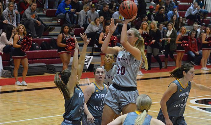 Central Washington's Taylor Baird leads the conference with 8.6 rebounds per game. She had six boards in the Wildcats' win over Cal State L.A. on Monday.