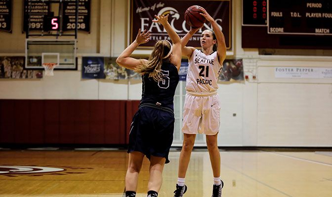Courtney Hollander leads Seattle Pacific in points and rebounds heading into a crucial pair of home games against Simon Fraser and Western Washington.