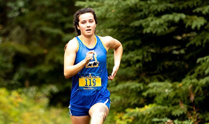 Alaska's Kendall Kramer was the winner of the women's race at the Blue & Gold Invite for the second year in a row.