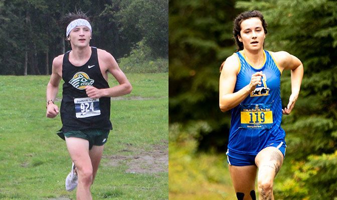 Both considered title contenders for this year's GNAC championships, Coleman Nash (left) and Kendall Kramer are also 4.0 performers in the classroom.