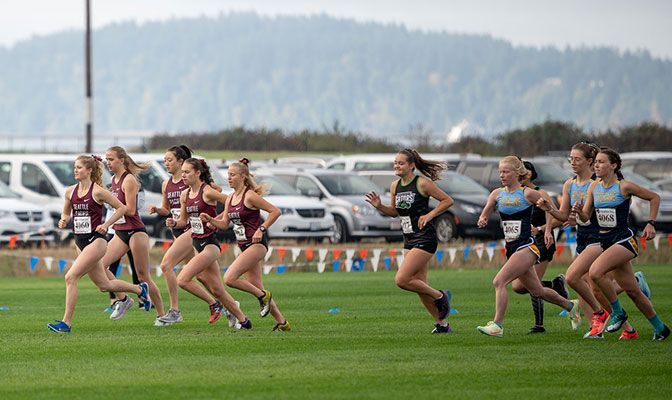 Shown here during the 2021 Chambers Creek Invitational, Chambers Bay Regional Park will also serve as the course for the NCAA Division II Championships in December.