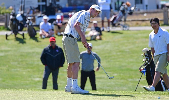 Saint Martin's senior Tyler Fitchett was named the GNAC Player of the Year after leading the conference with a 72.6 stroke average and earning medalist honors at the GNAC Championships.