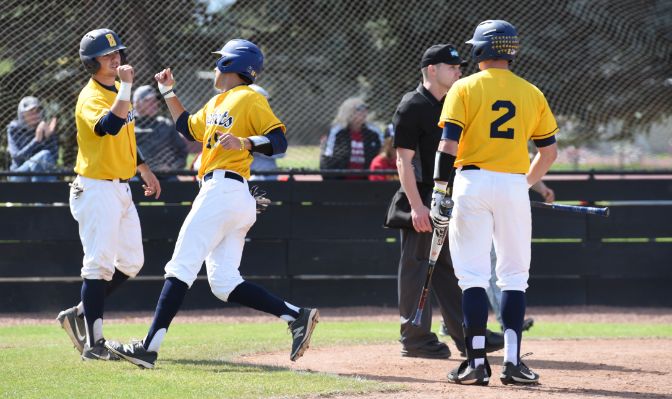 Montana State Billings saw five players record three or more hits while six players had multi-RBI games. Photo by Bryan Clark.