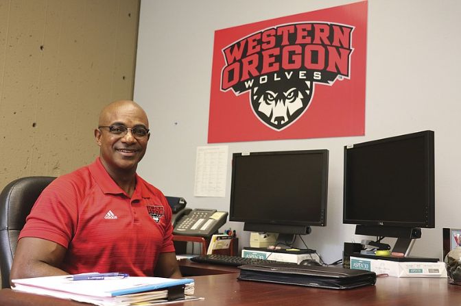 Western Oregon athletic director Curtis Campbell joined Tuesday night's program.
