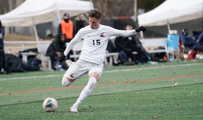 Northwest Nazarene's Lukas Juodkunaitis was named the GNAC Offensive Player of the Week on Mar. 8 after he scored the game-winner and had an assist in a 2-0 win over Saint Martin's on Mar. 6.