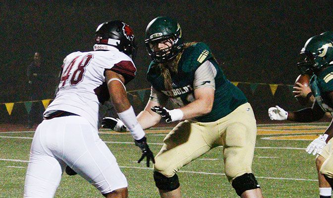 Alex Cappa was the anchor of a Humboldt State offensive line that allowed just 1.73 sacks per game for one of the top offenses in the GNAC.