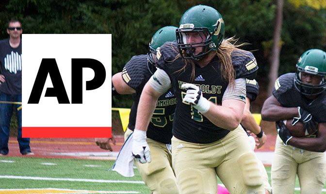 Alex Cappa was the anchor of a Humboldt State offensive line that allowed just 1.73 sacks per game for one of the top offenses in the GNAC.