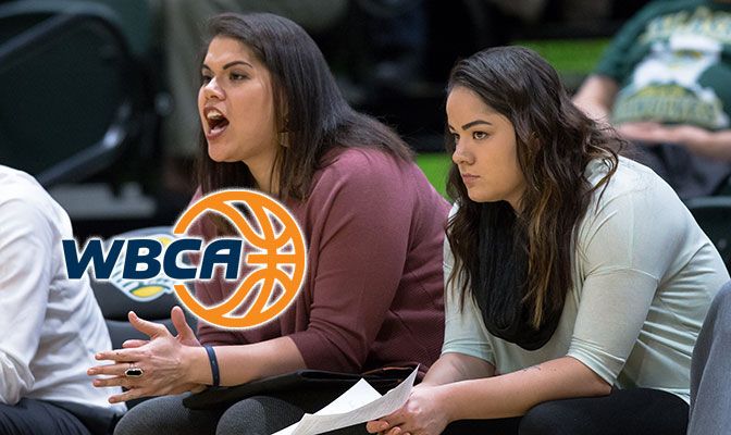 Sierra Afoa (right, pictured with sister and fellow UAA assistant Shaina Afoa) joined the UAA staff after three years as a player under Ryan McCarthy.