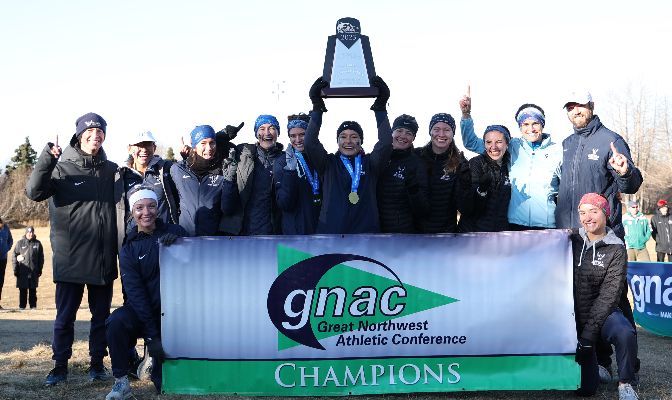 The WWU women hoisted the team trophy for the second straight season, on Saturday at Kincaid Park.