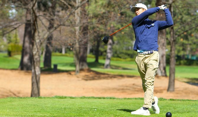 Western Washington's Jordan Lee won the 2023 GNAC Championships by nine strokes with a three-round score of 6-under-par 207. | Photo by Shawn Toner