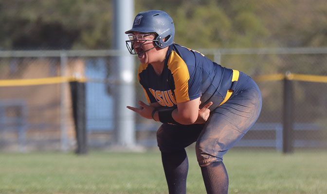 Montana State Billings' Birttanee Fisher hit her 41st career home run on Sunday, setting the MSUB record and moving into No. 2 on the GNAC career list.