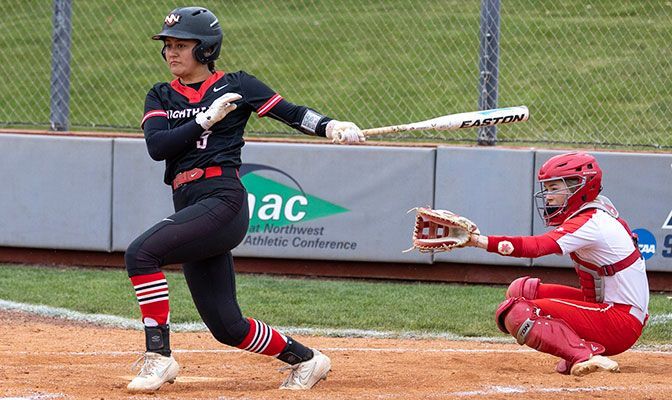 Northwest Nazarene's Maia McNicoll enters the week batting .307, one of seven NNU players with 20 games or more played hitting over .300 for the season.