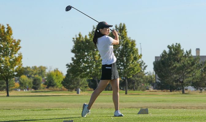 Christine Cho led all GNAC golfers with an eighth-place finish at the Dennis Rose Intercollegiate.