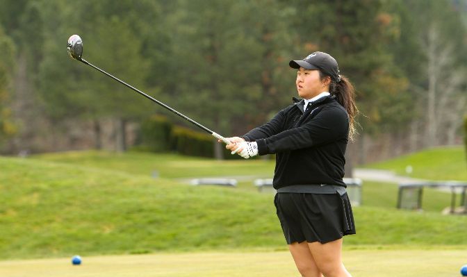 Claire Moon finished as Western Washington's top golfer at the NCAA West Regional in 50th place. Photo by Shawn Toner.