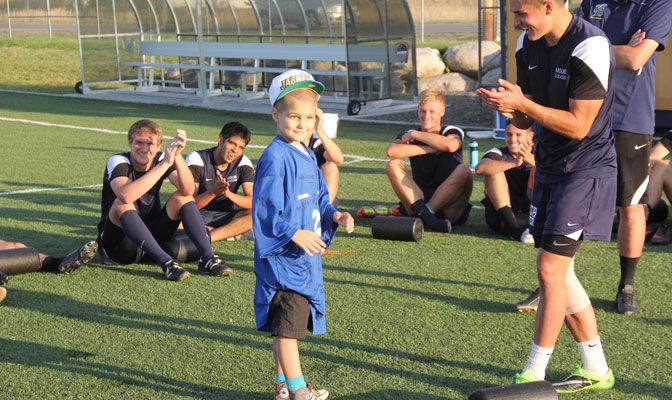 The Montana State Billings men's soccer team added Sebastien Easton to its roster as he battles with cancer.