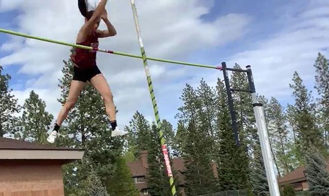 Seattle Pacific's Scout Cai set the GNAC record in the women's pole vault with her clearance of 13 feet, 3 inches at the Buc Scoring Meet.