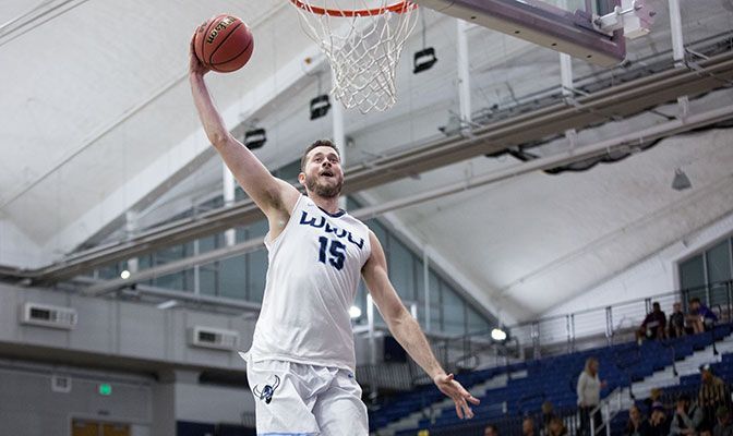 Logan Schilder ended his career at No. 2 on the GNAC all-time list in field goal percentage and eighth in blocked shots.