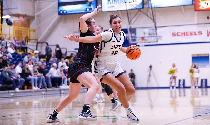 Montana State Billings' Kola Bad Bear was named the GNAC Women's Basketball Player of the Year after leading the Yellowjackets to the regualr season title.