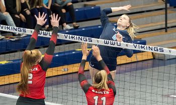 Vikings Take Early Control In GNAC Volleyball Race