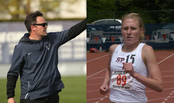 Travis Connell (left) and Jessica (Pixler) Tebo are the GNAC's 50th Anniversary Gold Award finalists.